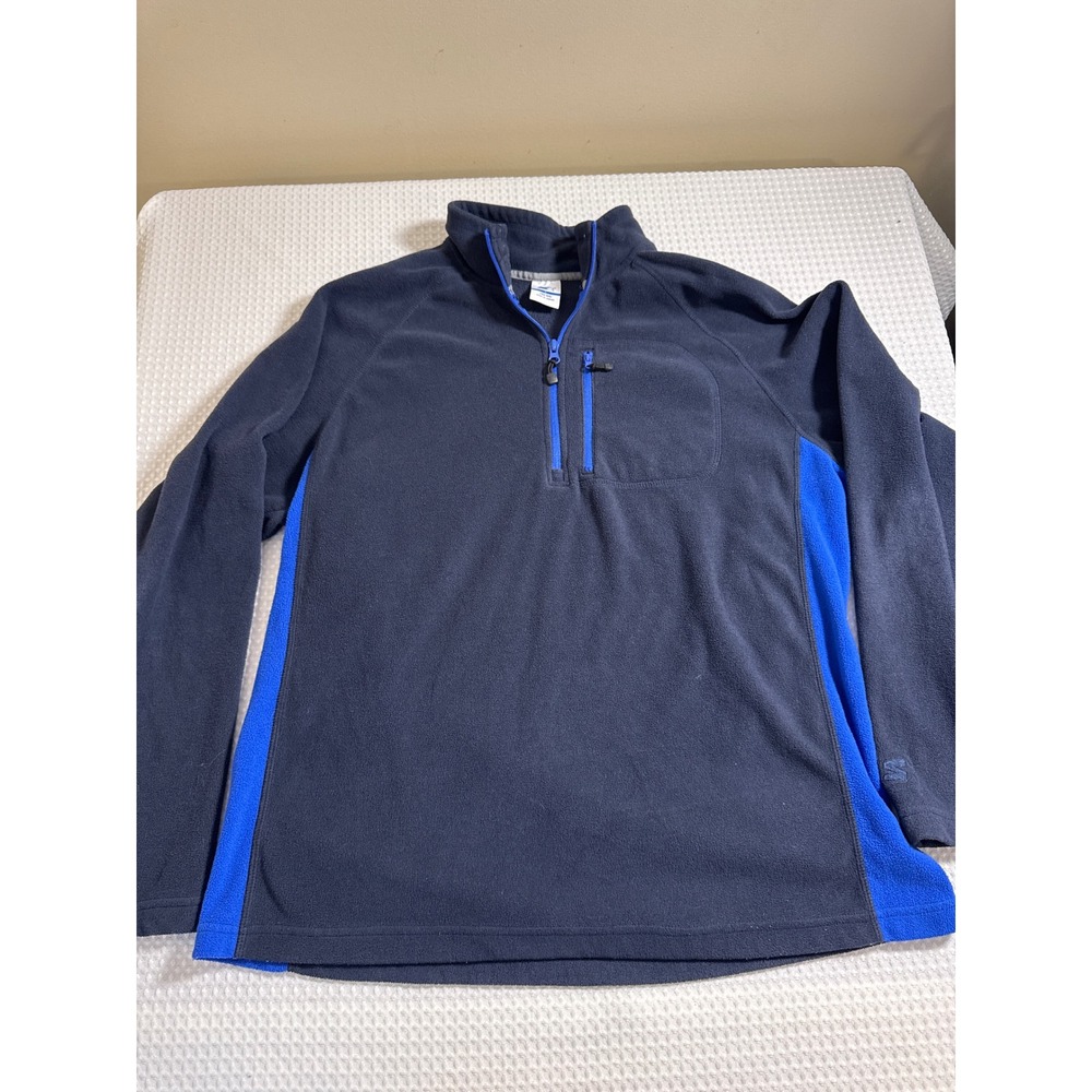 Starter‎ Pullover Mens L RM35441 Navy Blue Quarter-Zip EUC